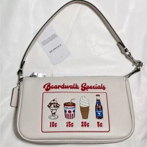 NWT Coach Nolita 19 With Boardwalk Graphic CU197 in Chalk